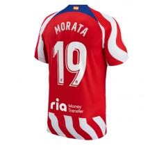 Atletico Madrid Alvaro Morata #19 Hjemmedrakt 2022-23 Kortermet